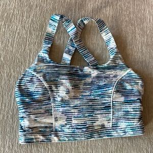 Lululemon multicolored strappy sports bra